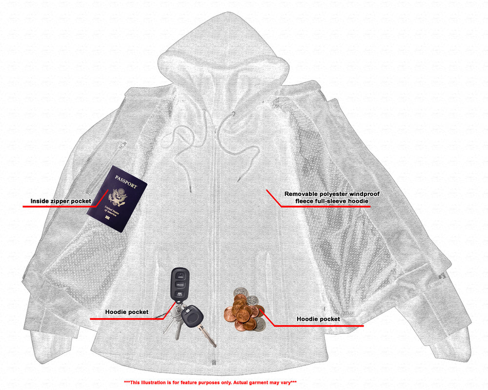 RC867 Women's Mesh 3-in-1 Riding Jacket (Black/Black Tone Reflective)