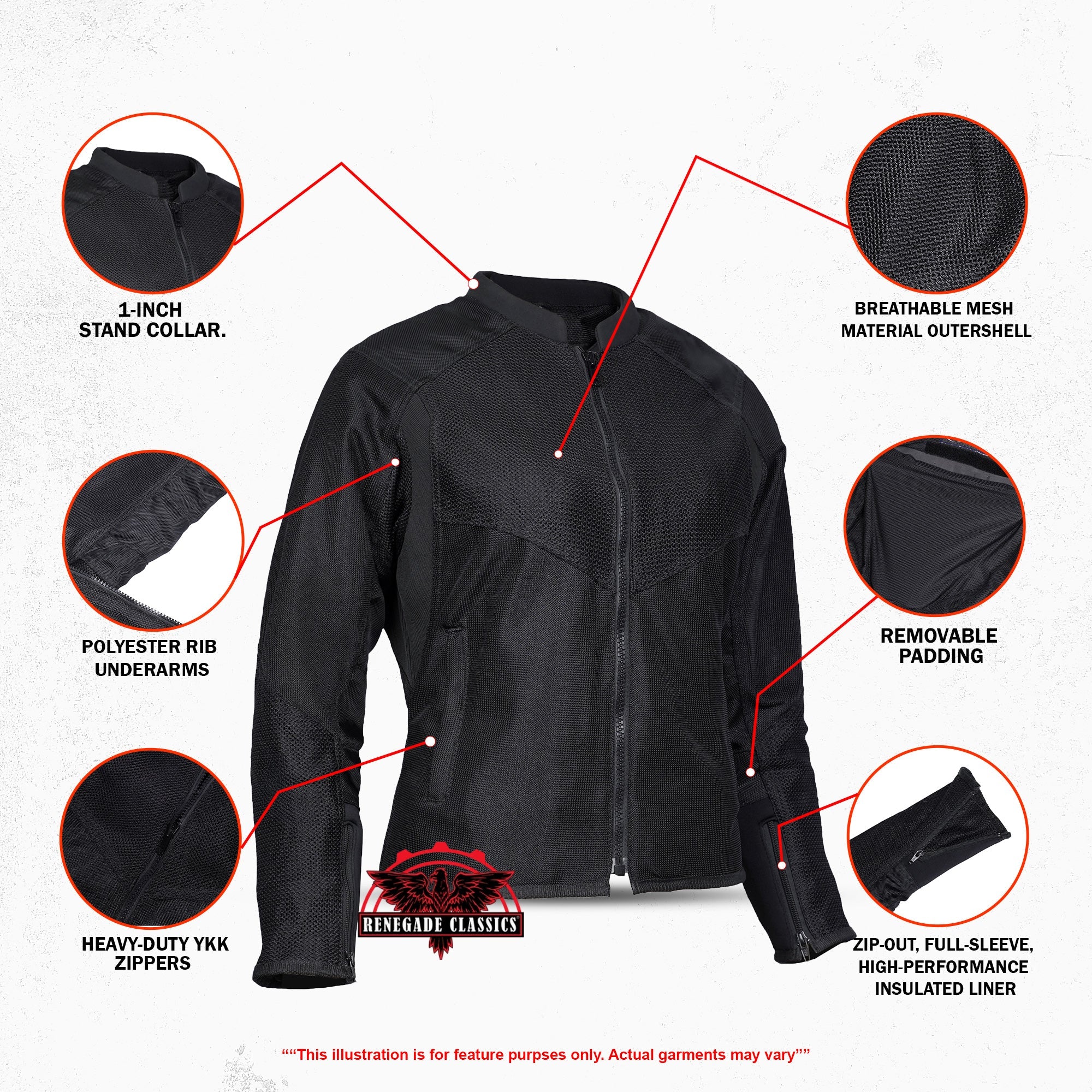 RC860 Women's Sporty Mesh Jacket