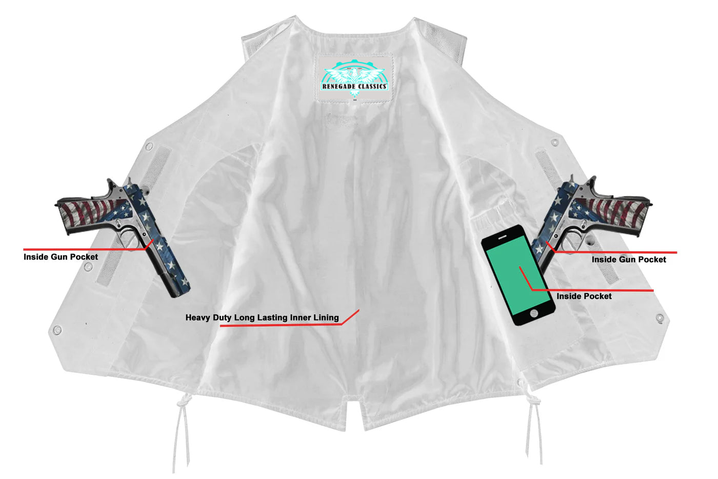 RC272 Women's Premium Braided Vest